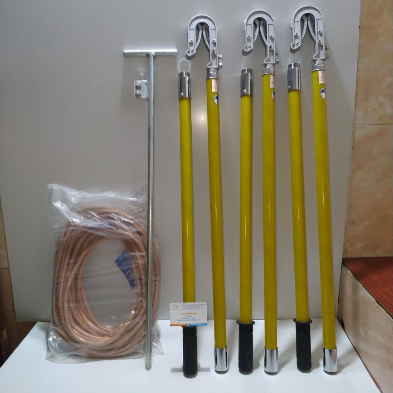 Cọc Tiếp Địa An Toàn 110kV Xuất Xứ Chính Hãng-HBTD00027 1 Cọc tiếp địa an toàn uy tín, đẹp