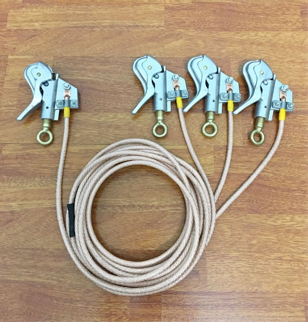 Bộ Tiếp Địa Trung Thế Kẹp Mỏ Vịt Thông Dụng-HBTD00026 1 Bộ tiếp địa trung thế 4 kẹp đẹp